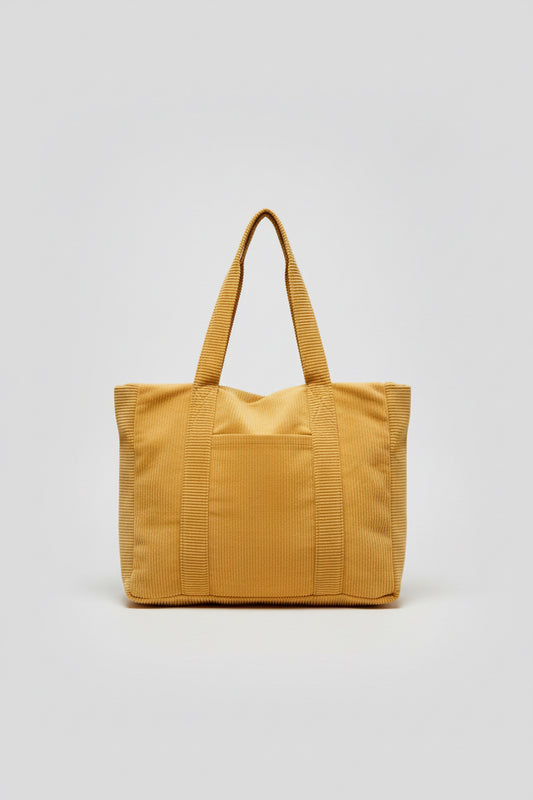 Cord-Shopper-Tasche Gelb | Tragetasche Gelb
