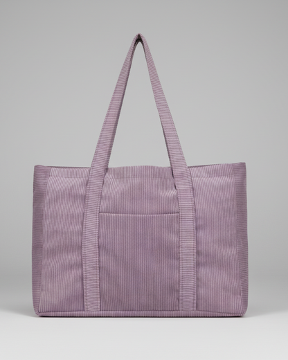 Corduroy Shopper Bag Lavender | Tote Bag Lavender